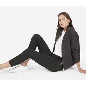 EVERLANE The Stretch Ponte Crop Pant Size 2 Charcoal Gray